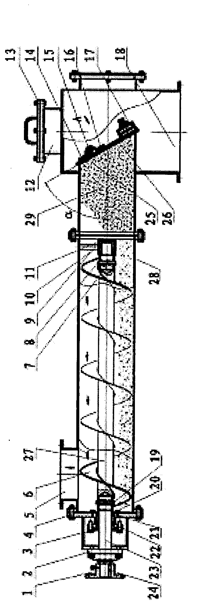 Pipeline-type material conveyor