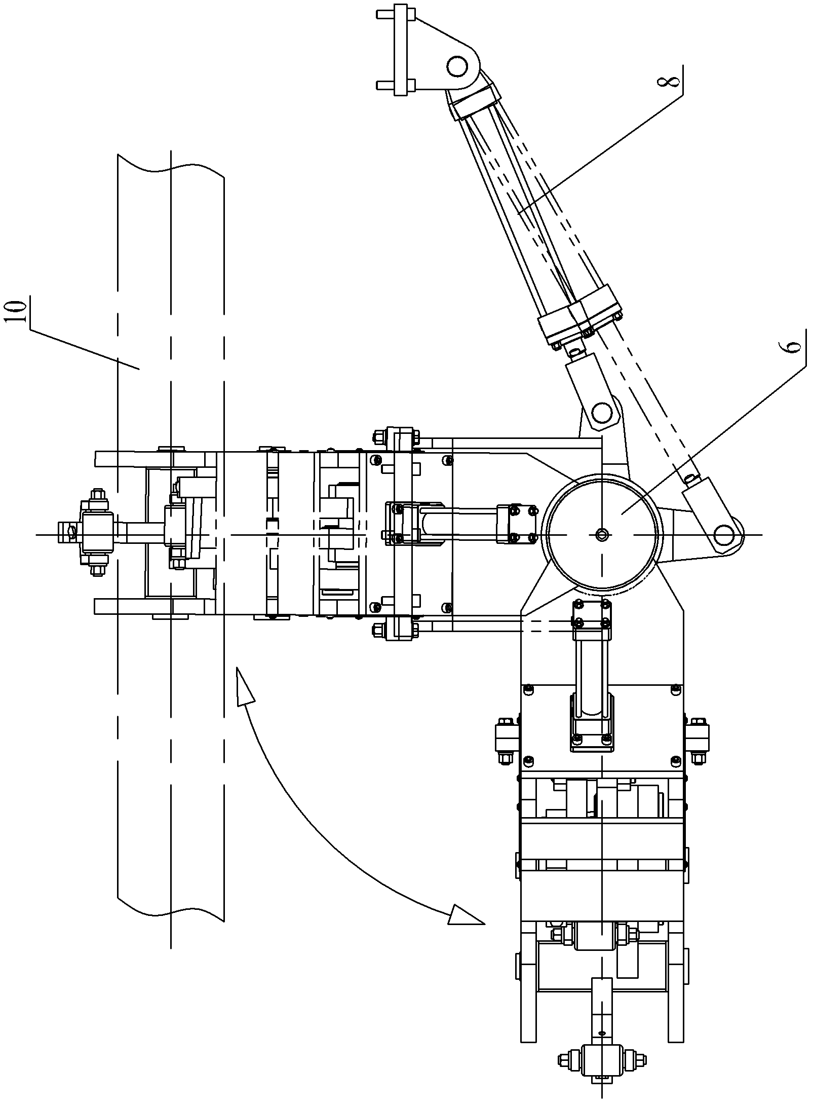 Open three-point centering mechanism