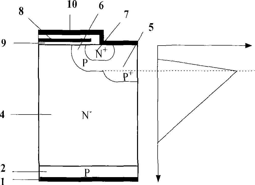 Collecting electrode IGBT having hole injection structure