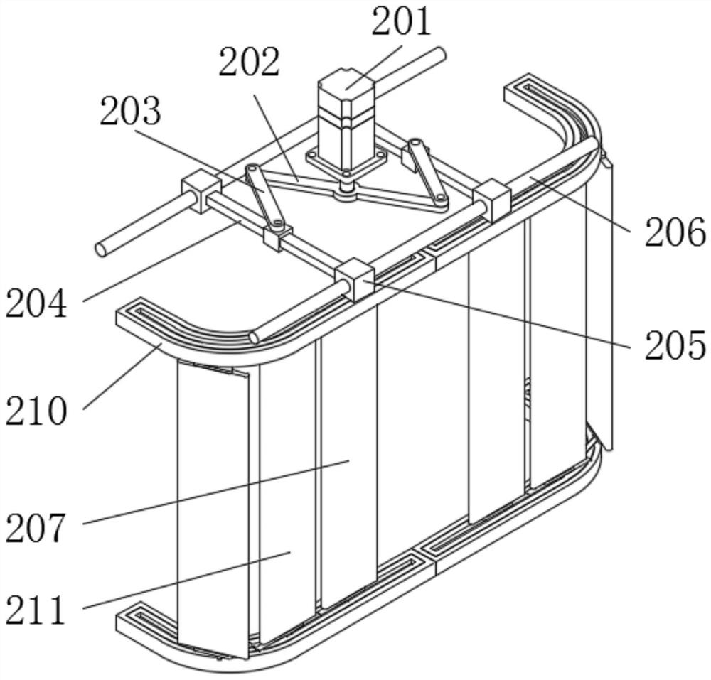 A distribution box with a cable clamping mechanism