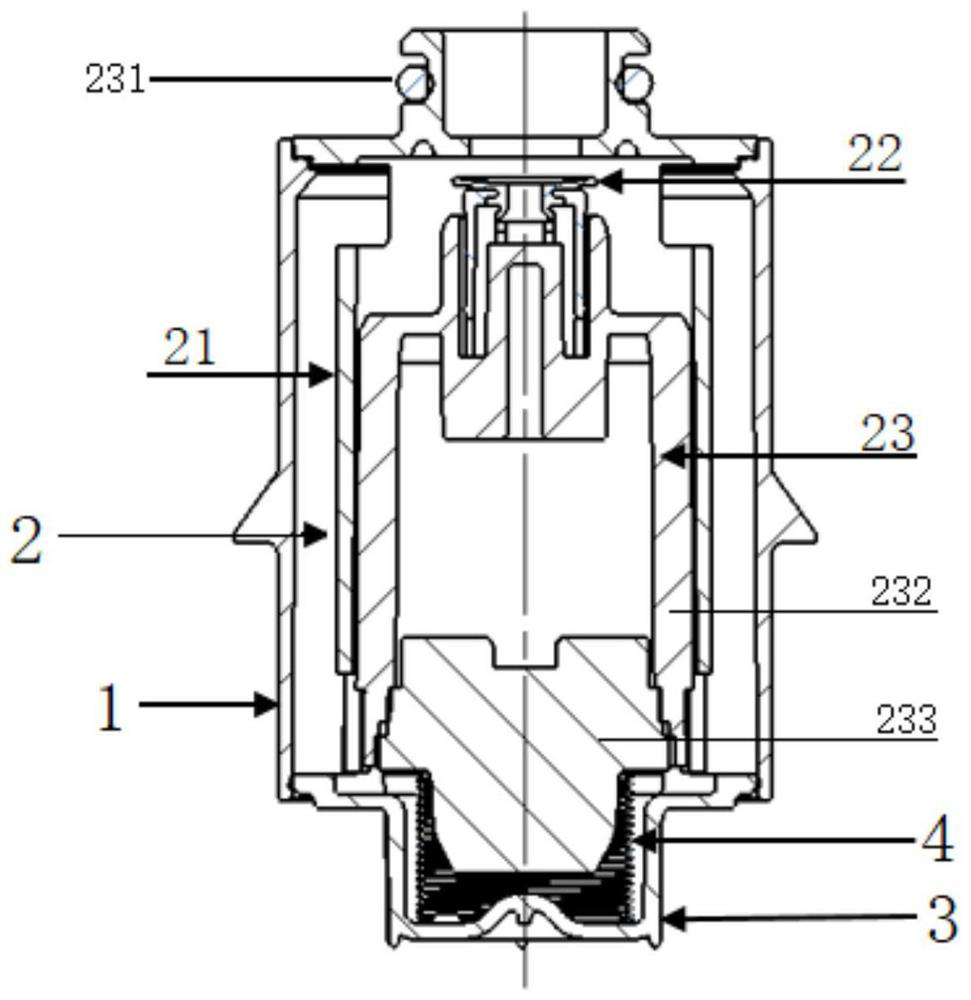 Double-wall high-performance refueling limiting valve and working method thereof