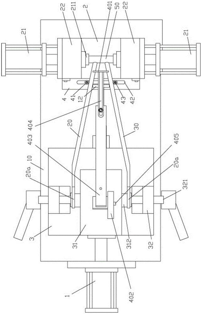 Bicycle front tripod assembly mold