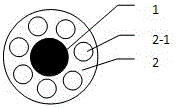 A processing technology for the core-type polytetrafluoroethylene insulating layer used in radio frequency cables