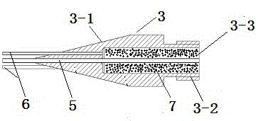 A processing technology for the core-type polytetrafluoroethylene insulating layer used in radio frequency cables