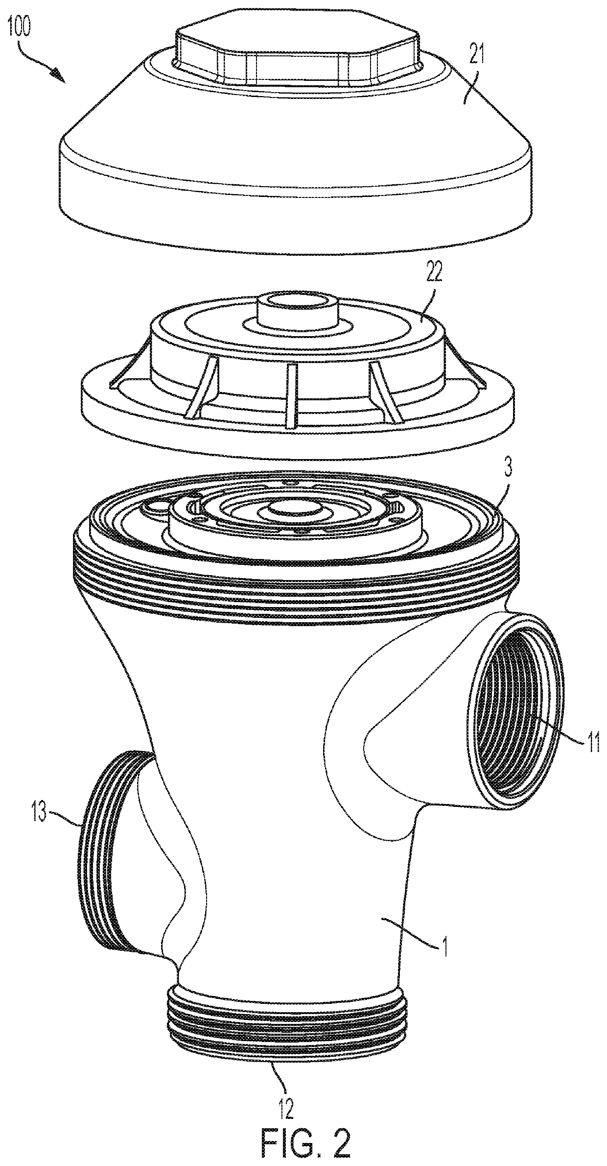 Valve device with cleaning wire