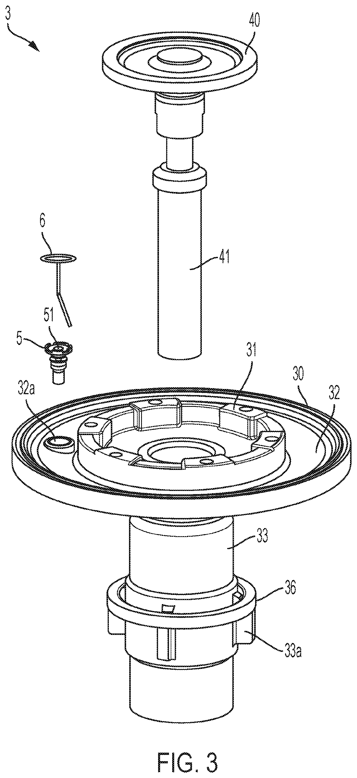 Valve device with cleaning wire