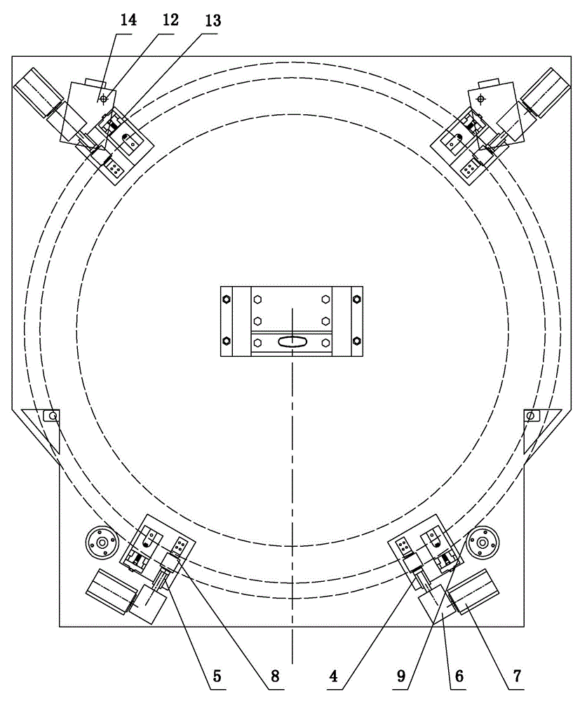 Processing method and processing device of shaft hole of guide vane of inner and outer water distribution ring of water turbine