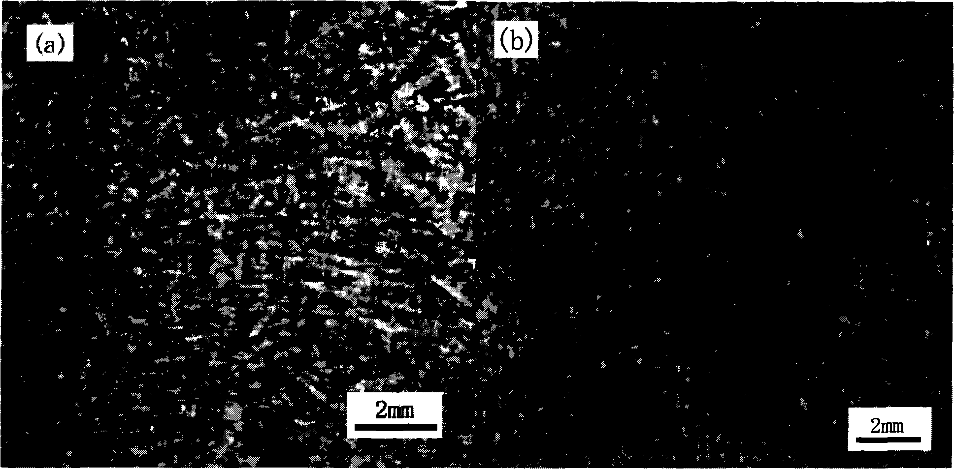 Method for improving carbon steel solidification structure using high voltage electropulse