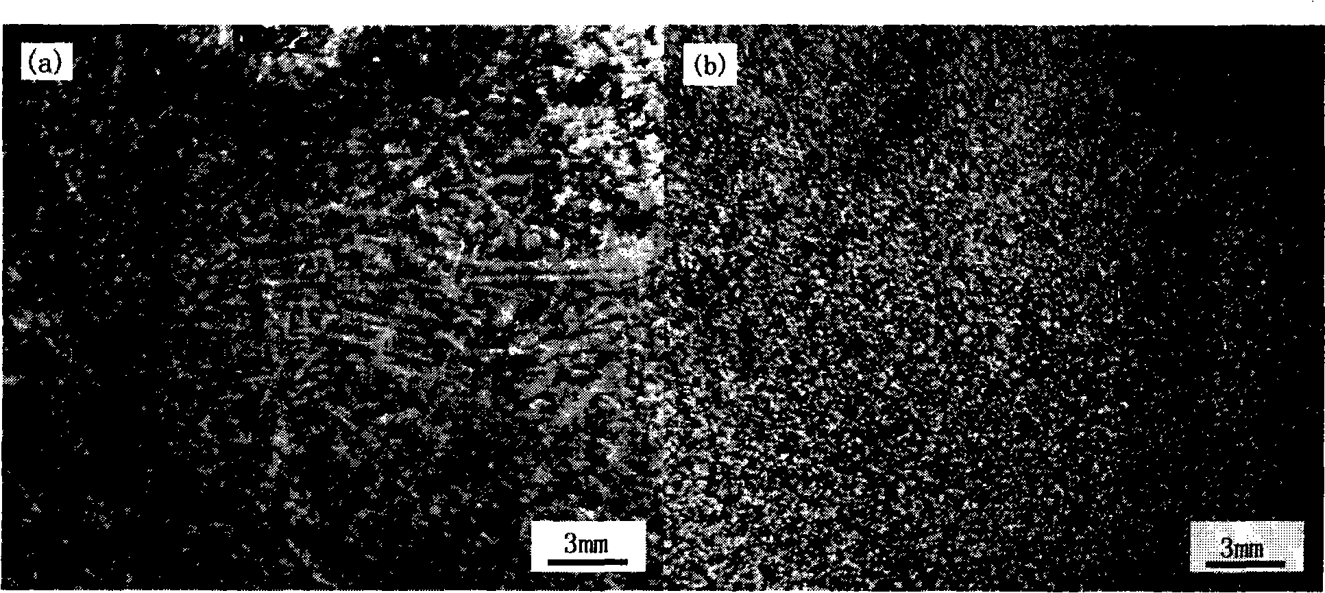 Method for improving carbon steel solidification structure using high voltage electropulse