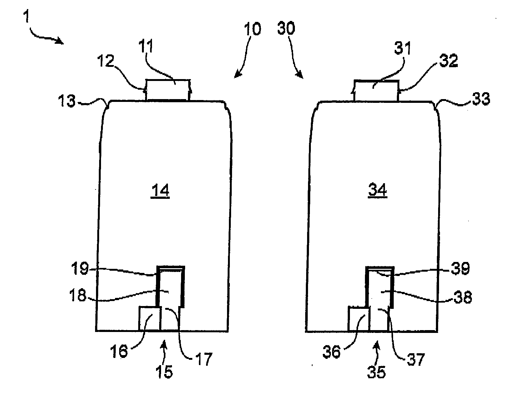 Dosing dispenser and reservoir