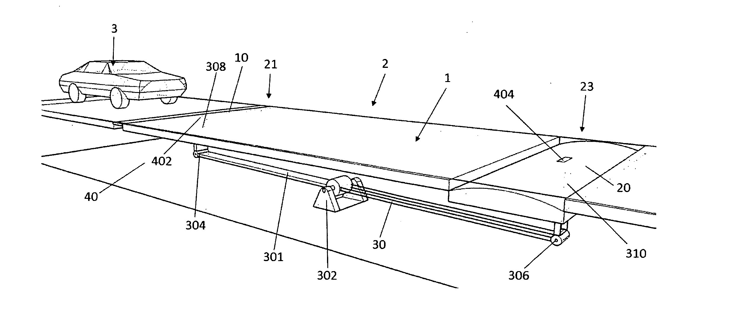 Retractable speed bump