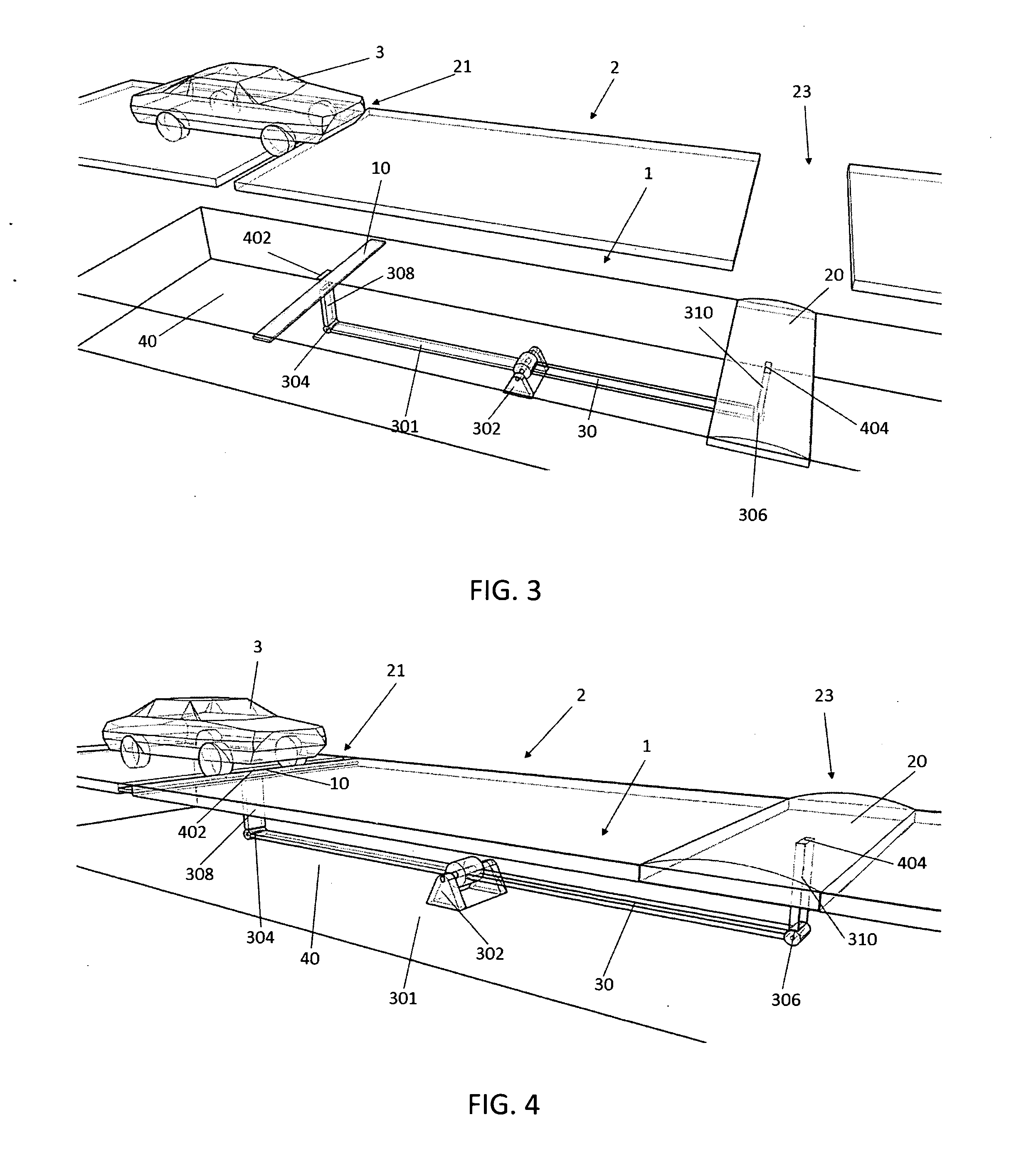 Retractable speed bump