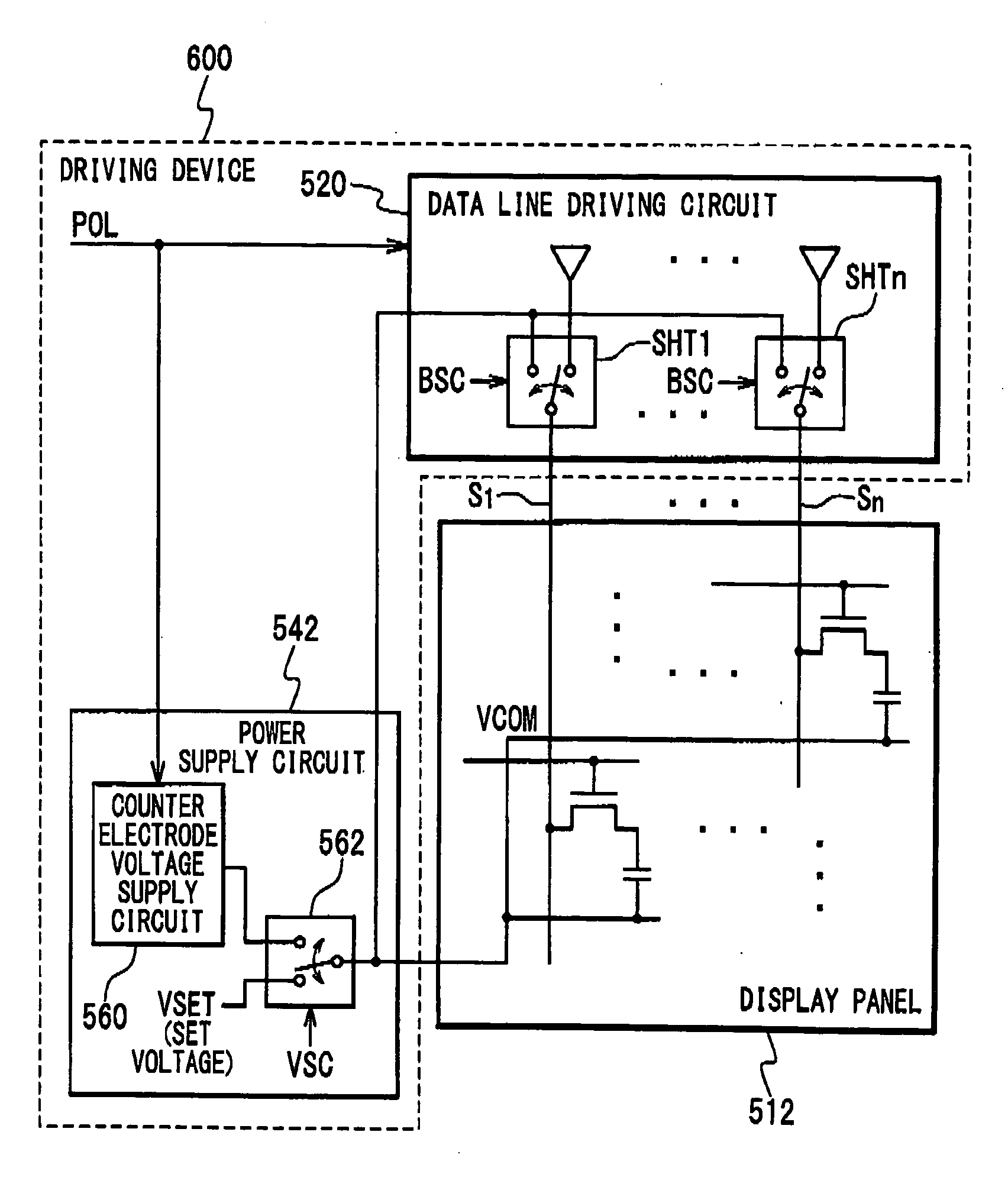 Liquid crystal display panel driving method, liquid crystal display device, and LCD driver