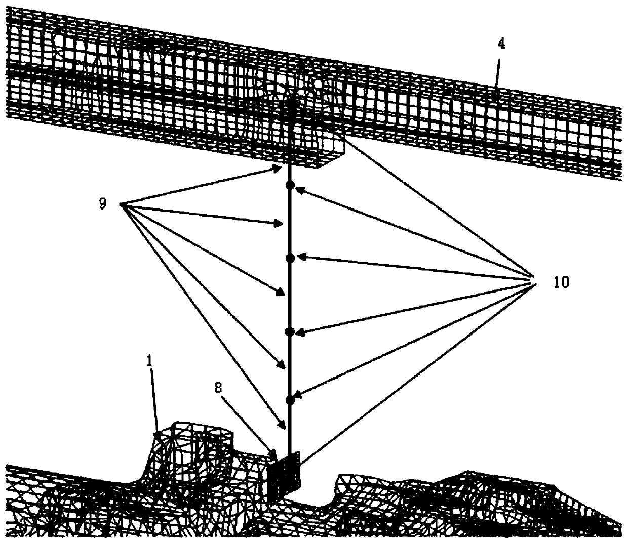 Steel wire connection CAE simulation method