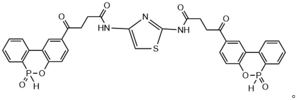 Reactive flame retardant for epoxy resin as well as preparation method and application of reactive flame retardant