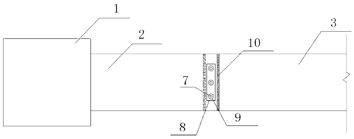 Assembled framework beam-column joint adopting vertical connection and construction method thereof