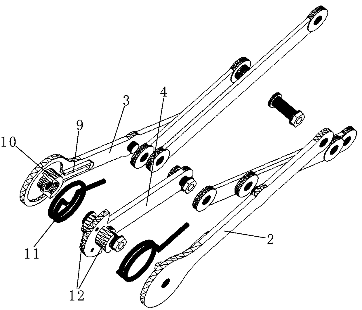 Energy storage jump assisting device for sports equipment