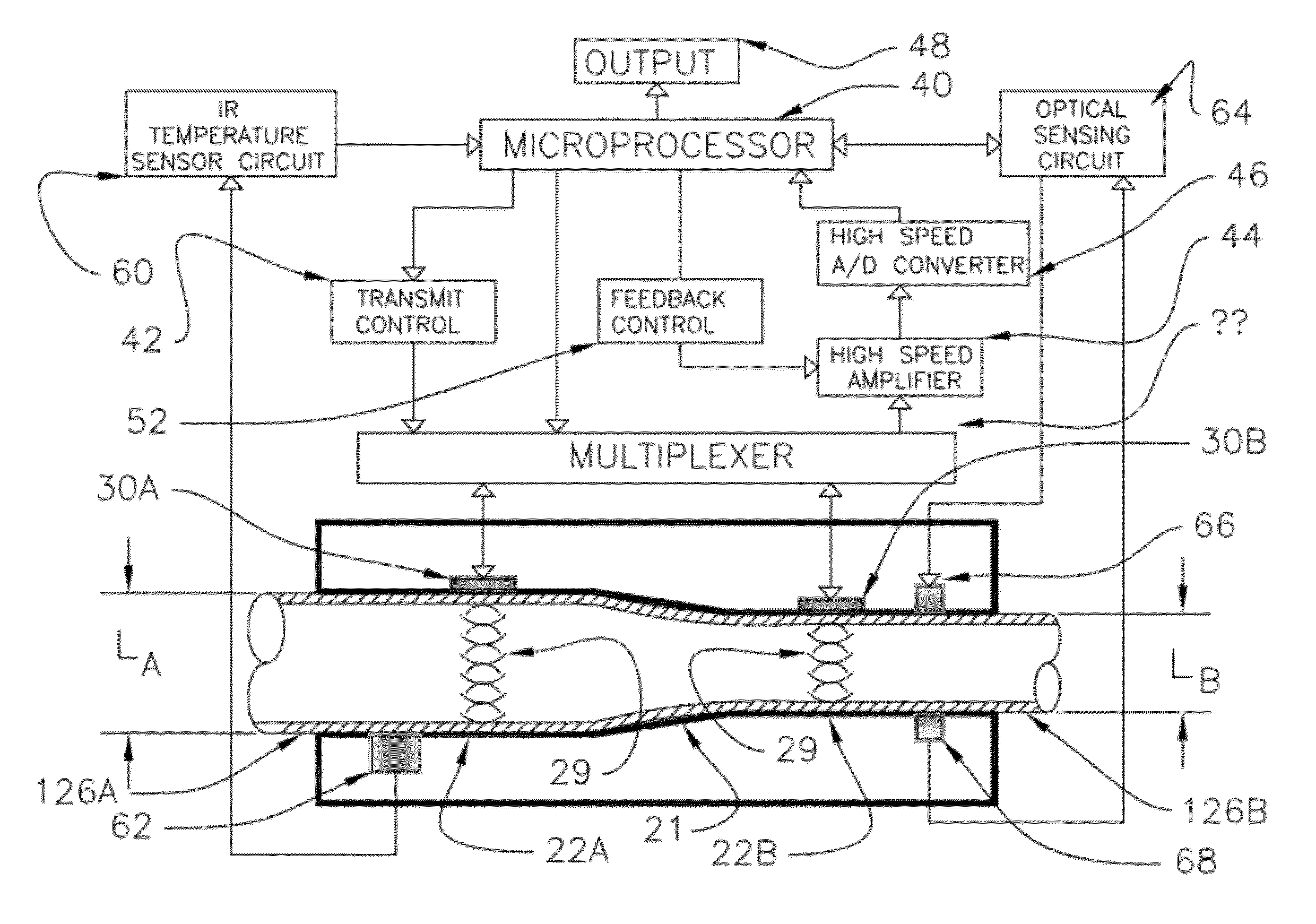 Apparatus and method for real time measurement of a constituent of blood to monitor blood volume