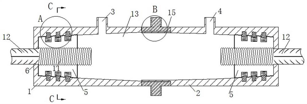 Buckle type reinforcing steel bar connection grouting sleeve and construction process