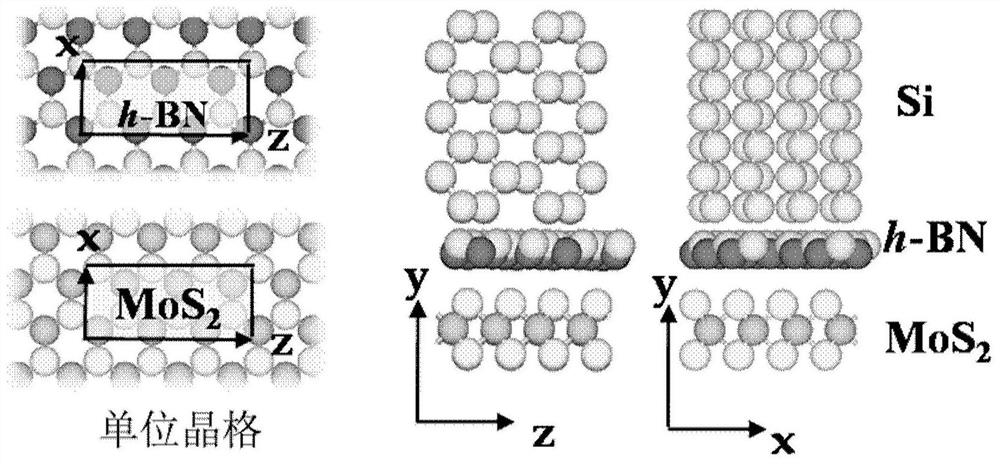 Schottky field effect transistor based on silicon and transition metal sulfide and preparation method