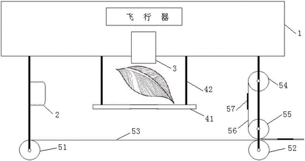 High-altitude leaf sampling and data recording system