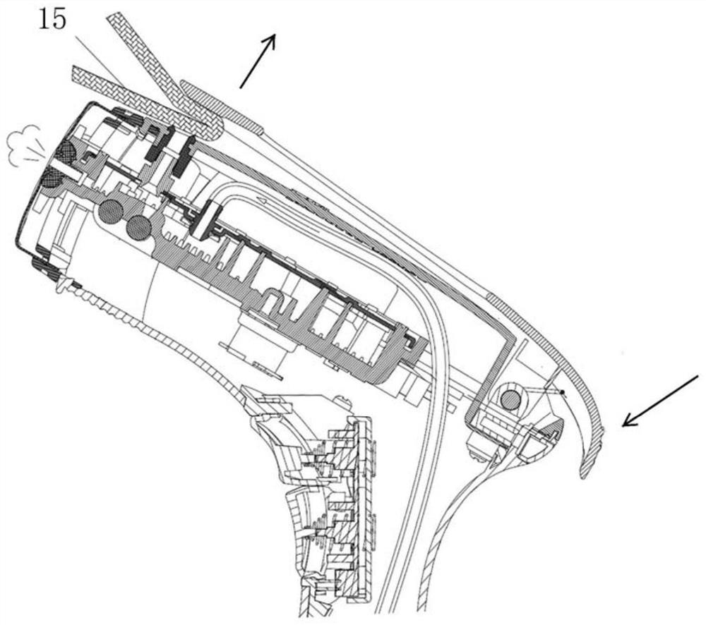 A new type of handheld -holding hot -mounted pants seam clip structure