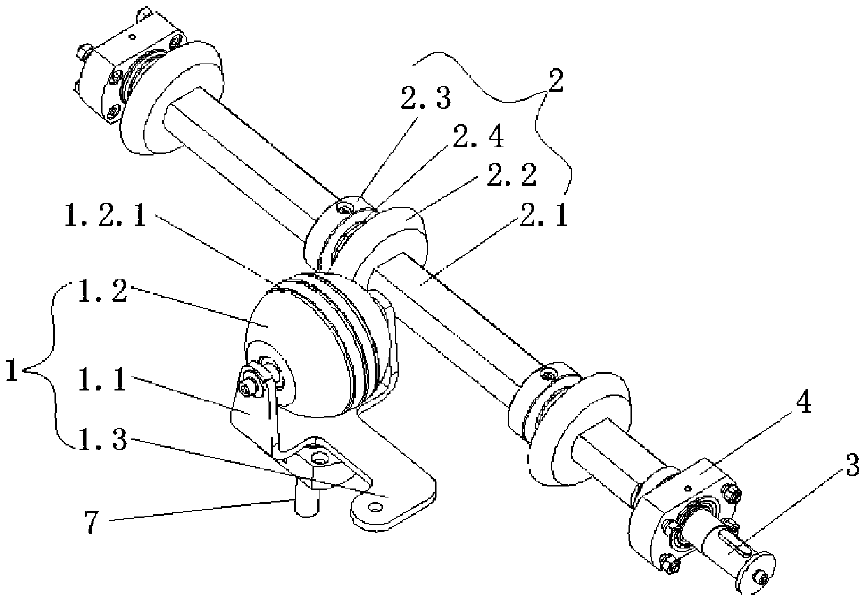 Deflection ball conveying mechanism