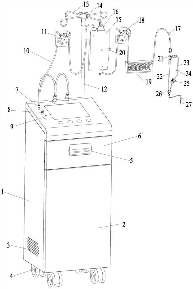 Ozone autologous blood transfusion therapeutic apparatus