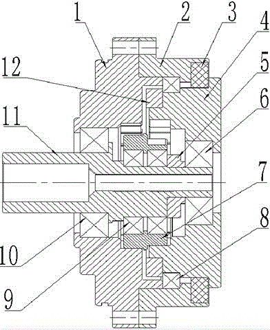 Single-eccentric short transmission chain speed reducer