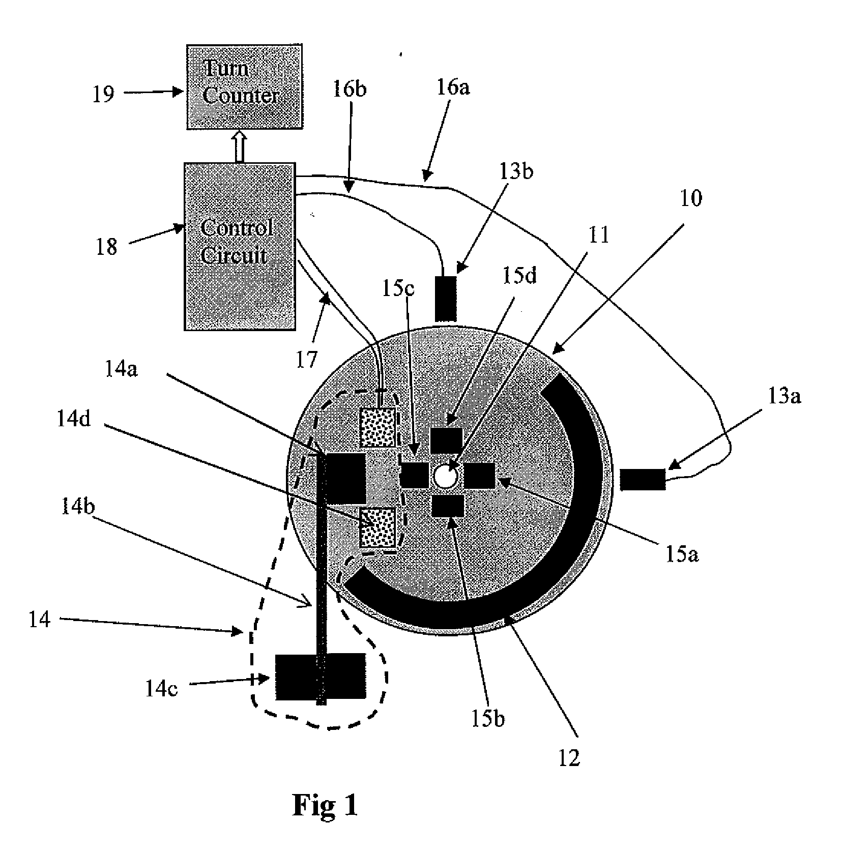 Apparatus and method for measuring displacements of displaceable members