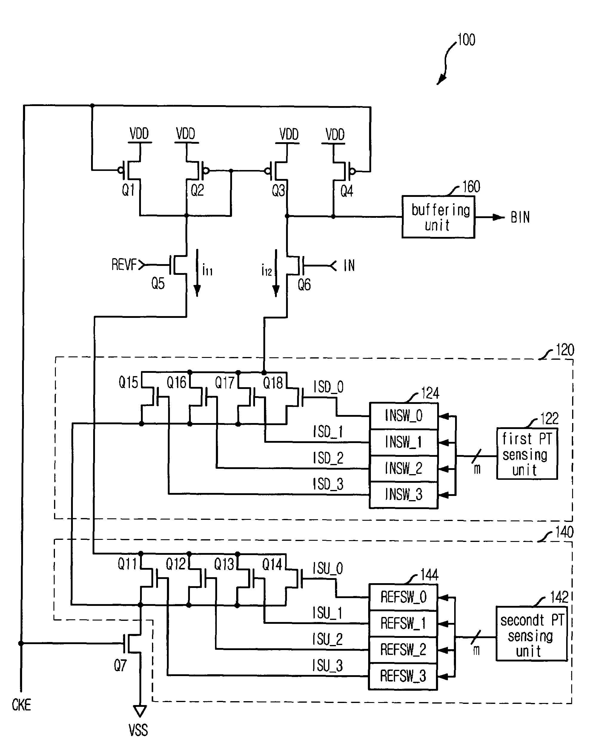 Data input buffer in semiconductor device