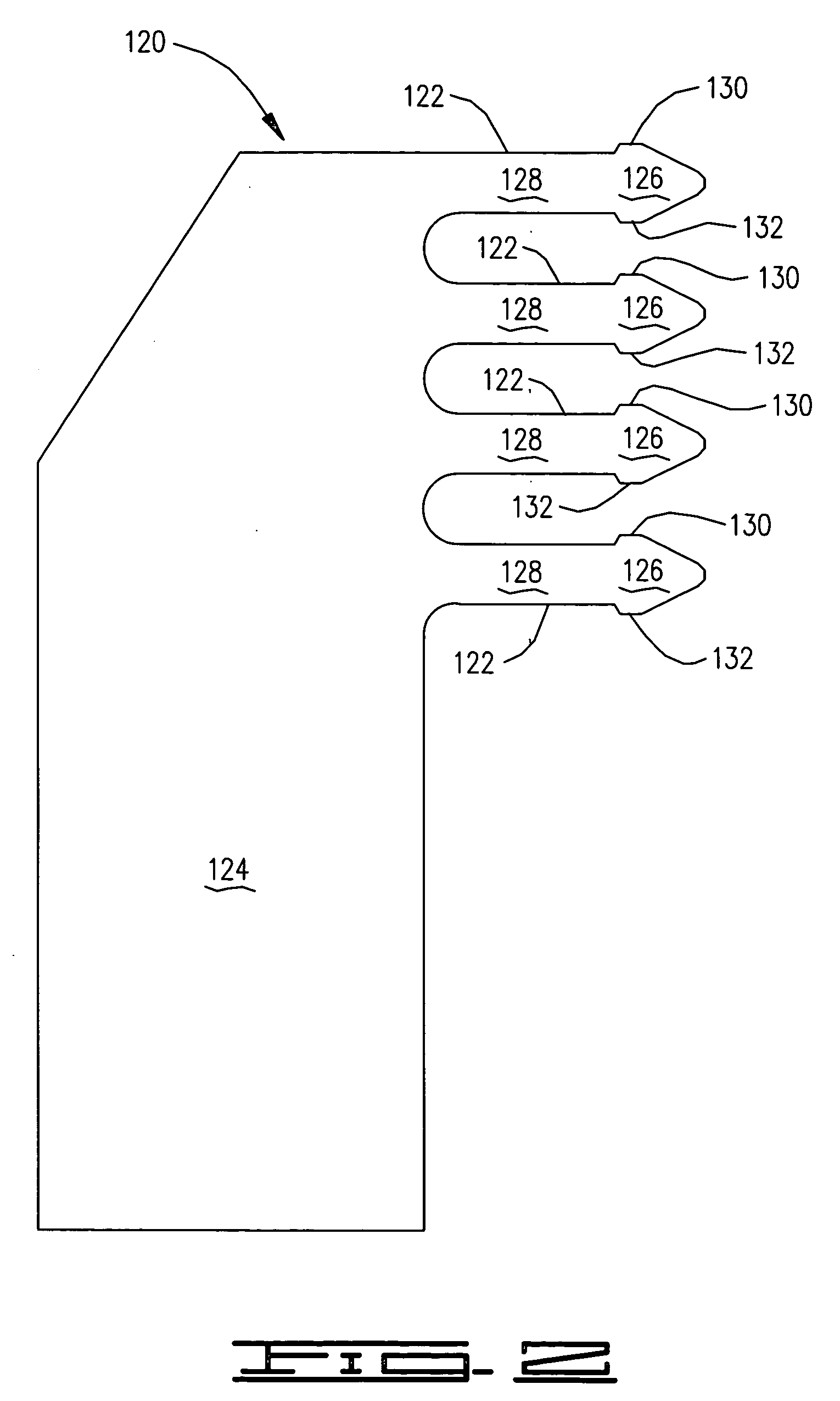 Adjustable head stack comb and method