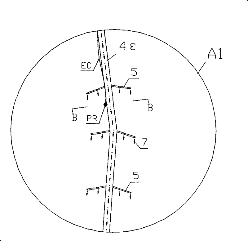 Injecting flow guiding silt-proof method