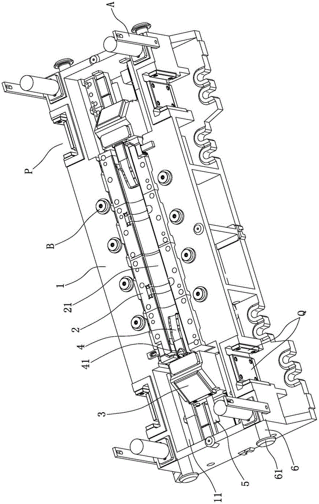 Tubular beam pneumatic molding die