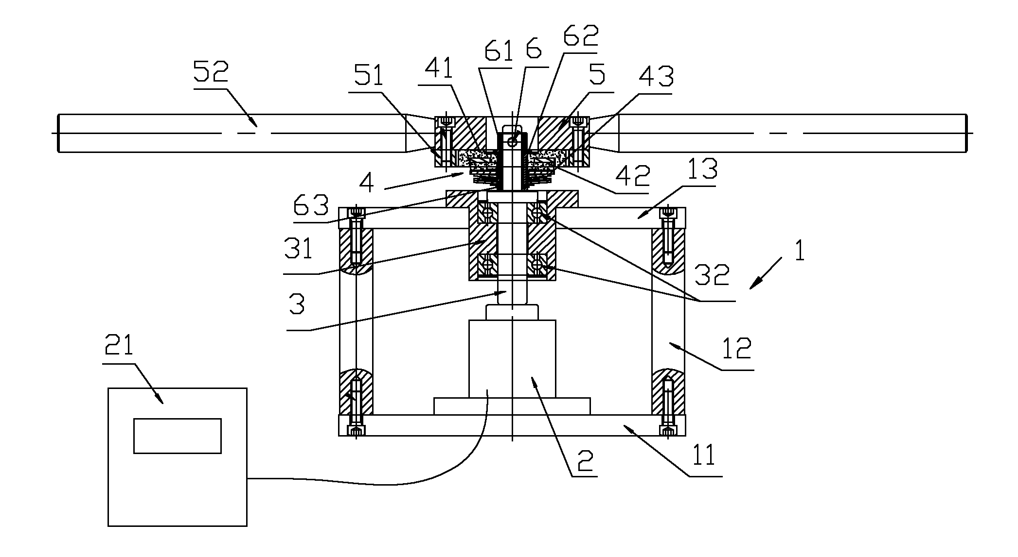 Motor transmission shaft torsion testing tool