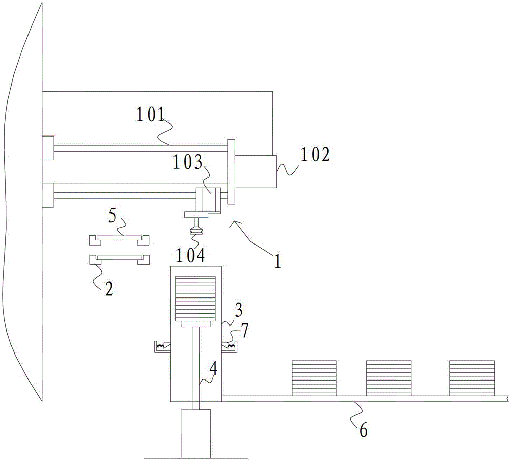 Automatic stacking machine for pole plates