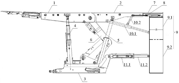 Roof block filling hydraulic support and using method thereof