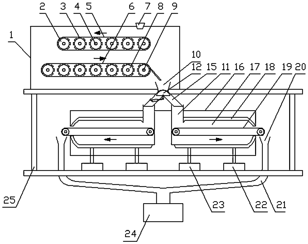 Raw material curing and cooling device of artemisia integrifolia coarse cereal porridge production line and using method of device