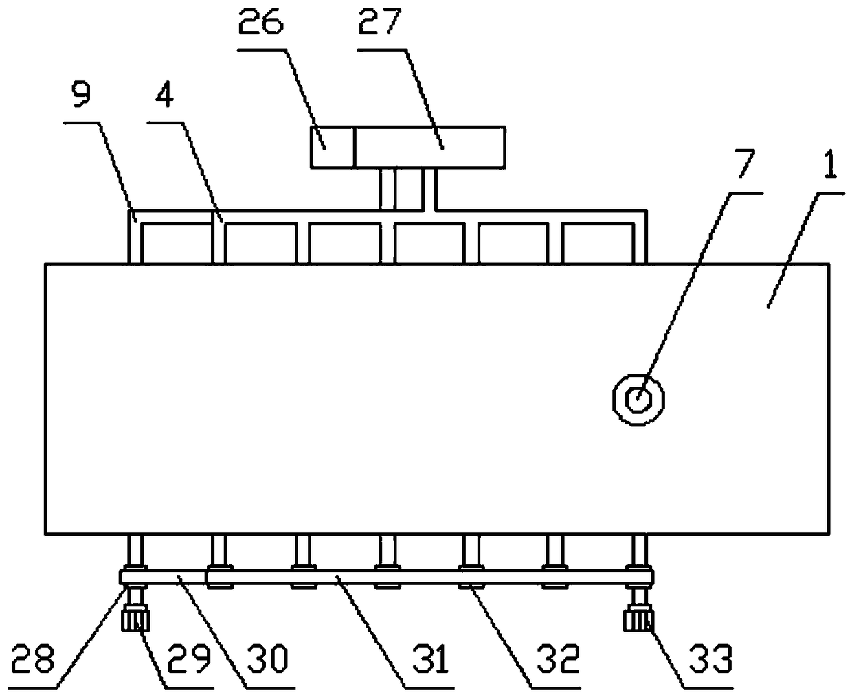 Raw material curing and cooling device of artemisia integrifolia coarse cereal porridge production line and using method of device