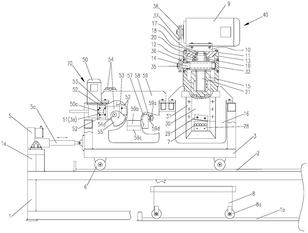 A sawing and shearing machine