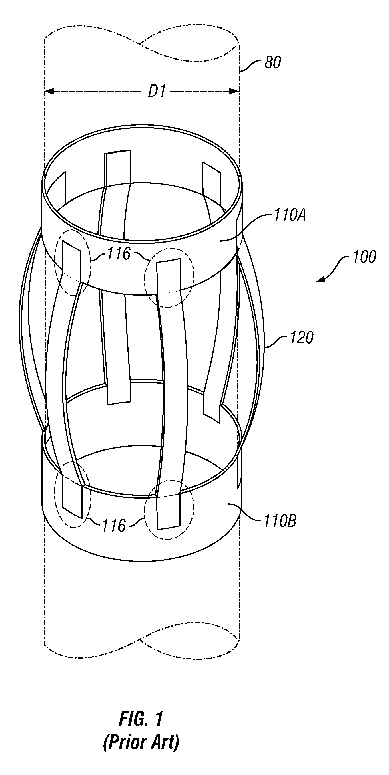 Expandable centralizer for expandable pipe string