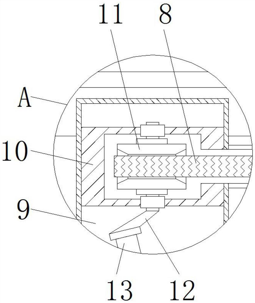 A stirring device for plastic wood raw material processing