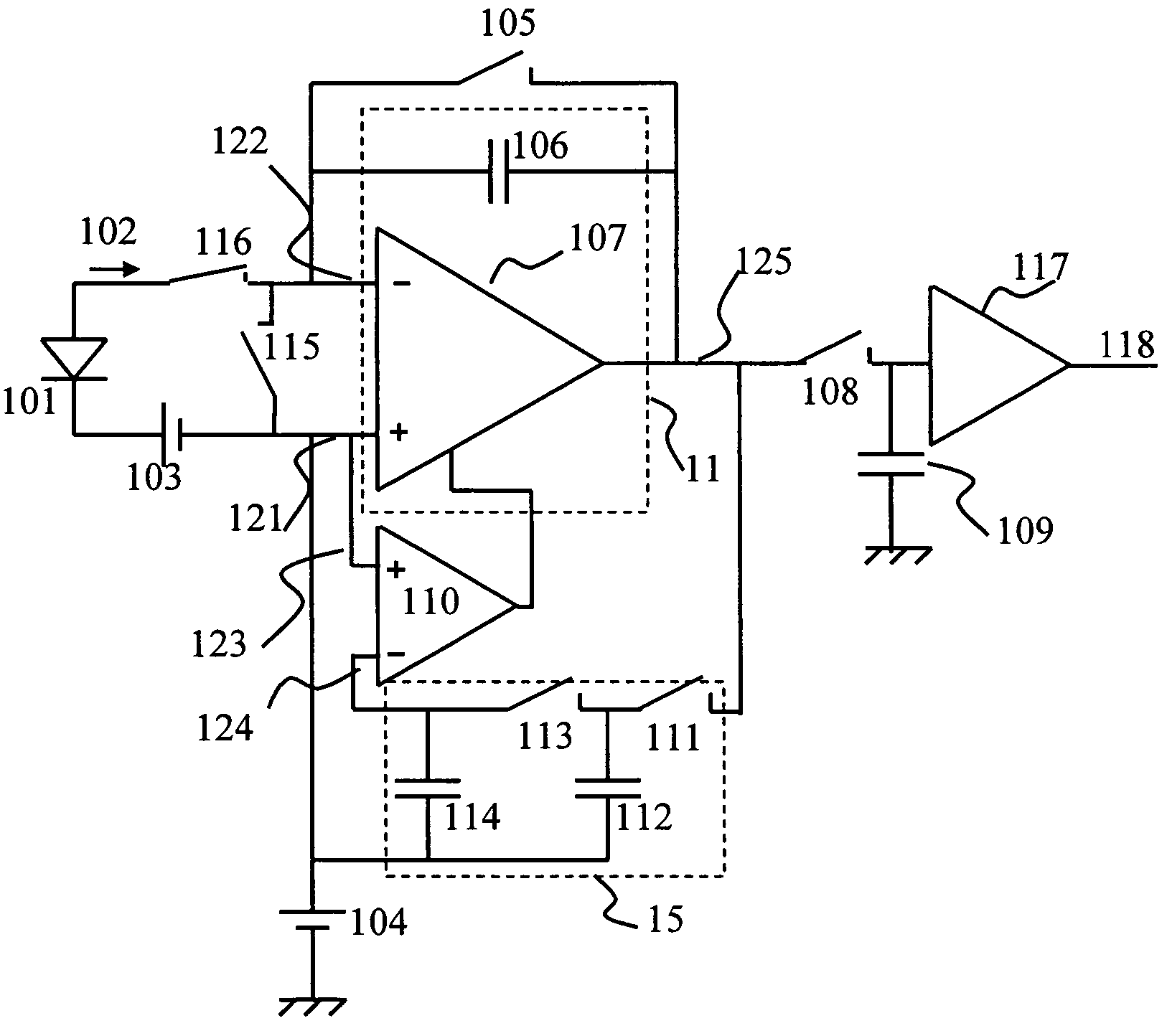 Read-out circuit for infrared detectors