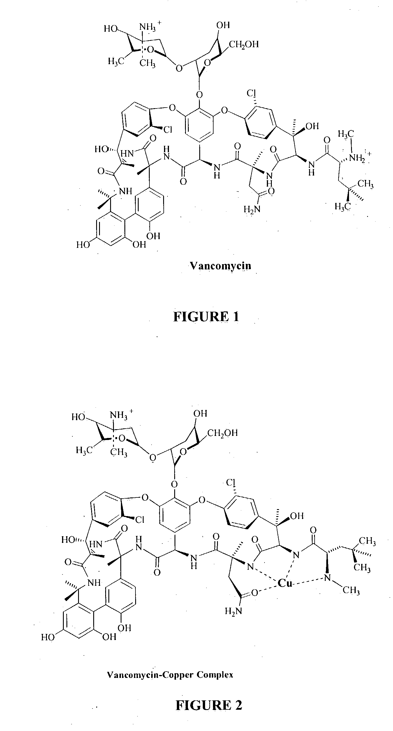 Antibiotic-metal complexes in the detection of gram-positive bacteria and other biological analytes