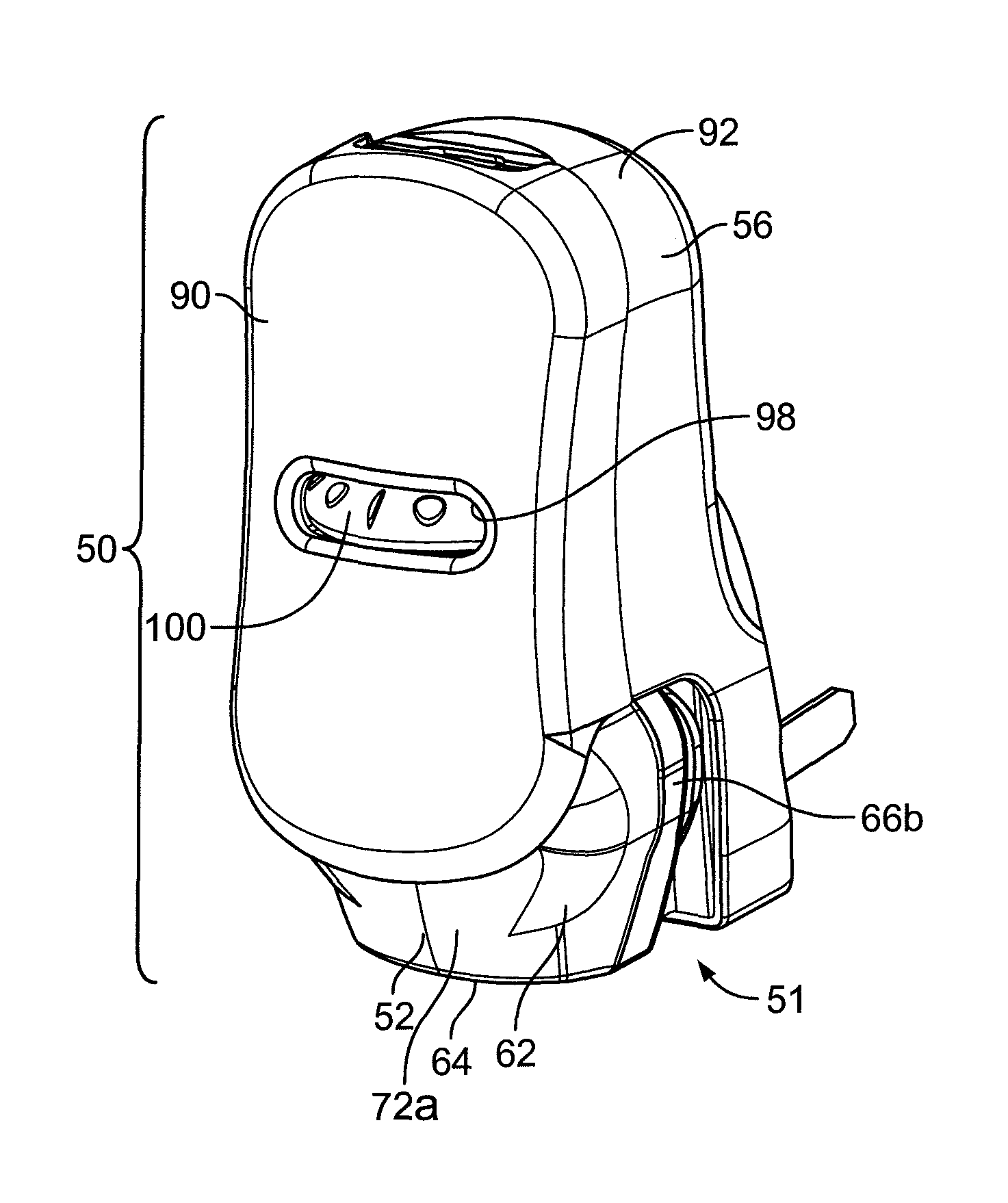 Rotatable plug assembly and housing for a volatile material dispenser