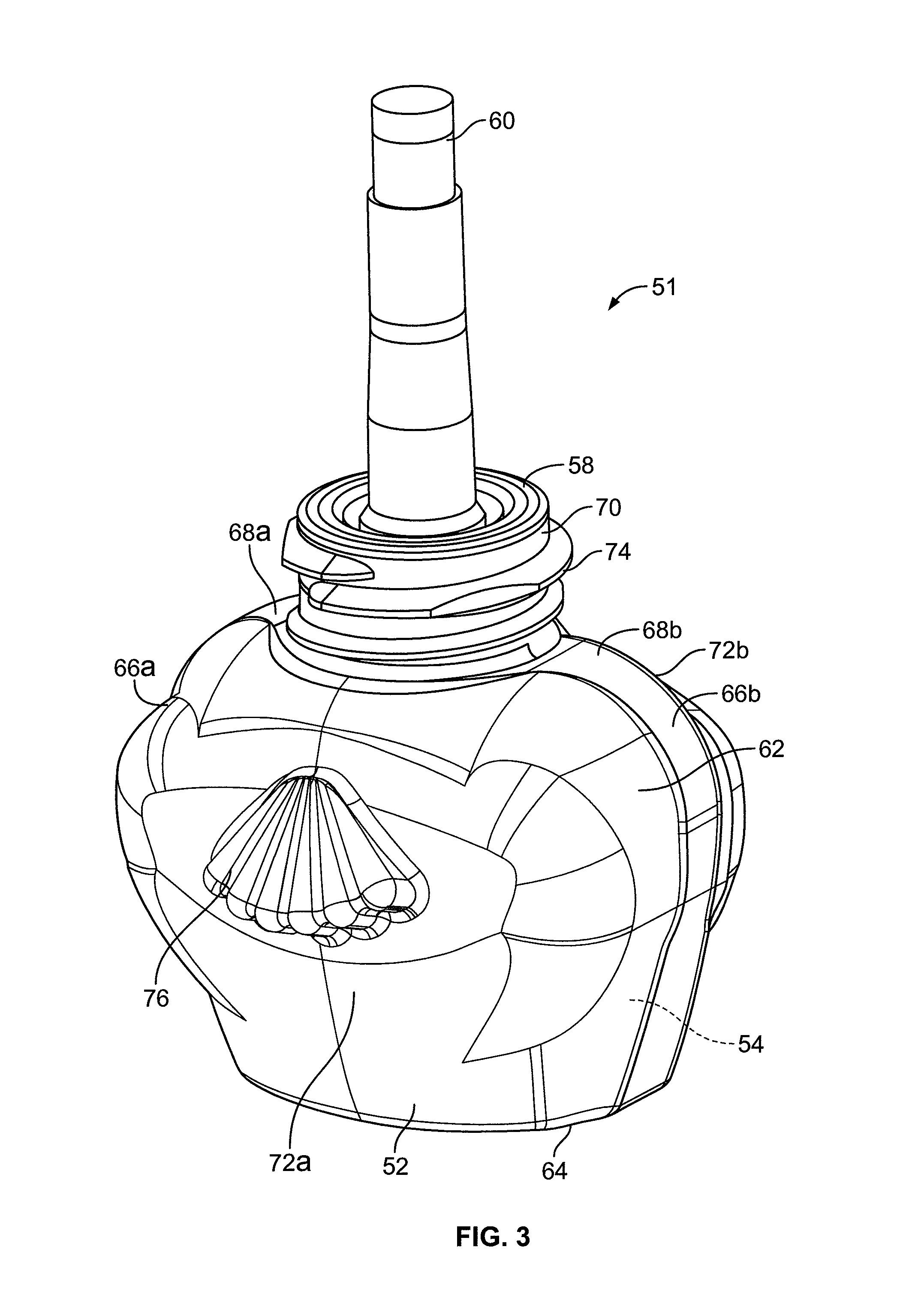 Rotatable plug assembly and housing for a volatile material dispenser