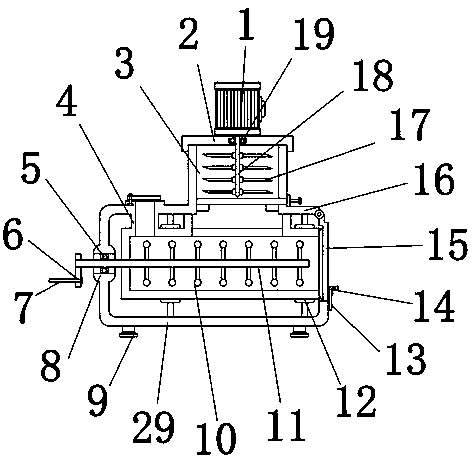 Domestic small-sized stuffing mixing machine for mixing meat stuffing