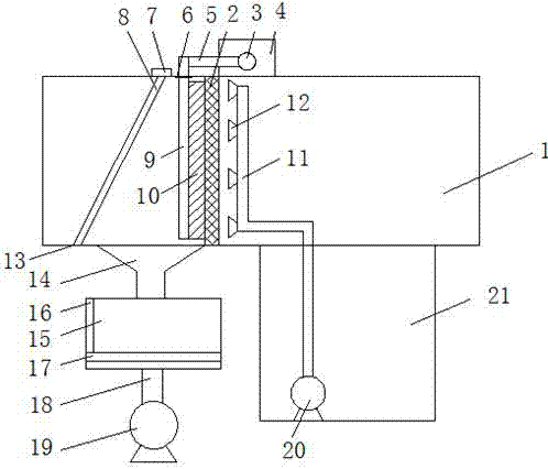 Efficient double-journey scutching device