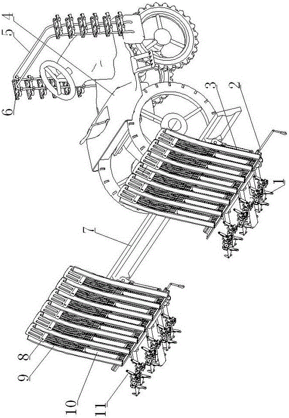 Onion seedling transplanting machine