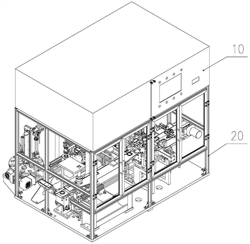 Full-automatic plane bearing sleeving and assembling height detection machine